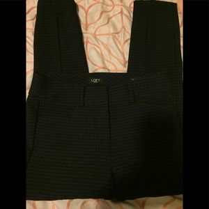 Loft blue/black skinny pants size 00 EUC